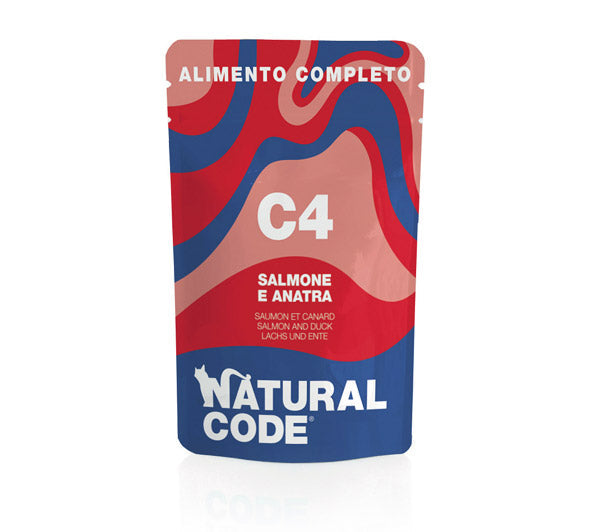 Natural Code C4 Salmone e Anatra 70gr