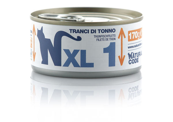 Natural Code XL 1 Tranci di Tonno Umido Gatto 170 Gr