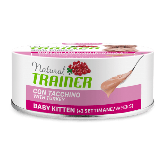 Natural Trainer Baby Kitten con tacchino 80g