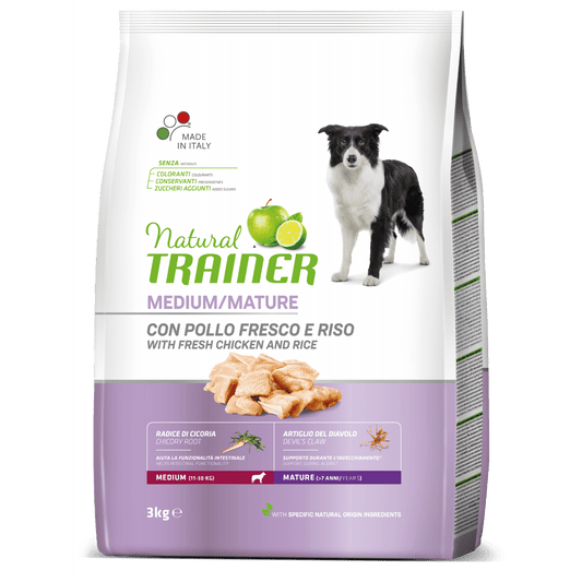 Natural Trainer Medium Maturity con pollo 3 Kg