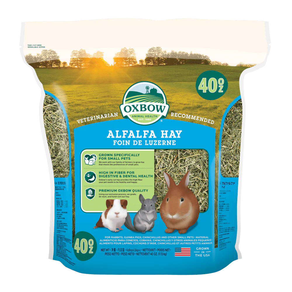 Oxbow Fieno di Erba Medica Alfalfa Hay 1,136 Kg Per Conigli Cavie e Chinchillà