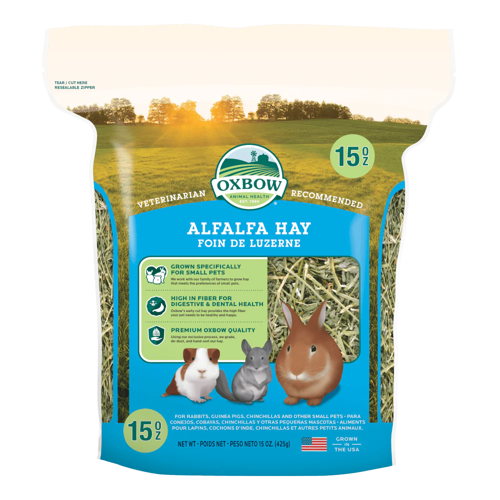 Oxbow Fieno di Erba Medica Alfalfa Hay 425gr Per Conigli Cavie e Chinchillà