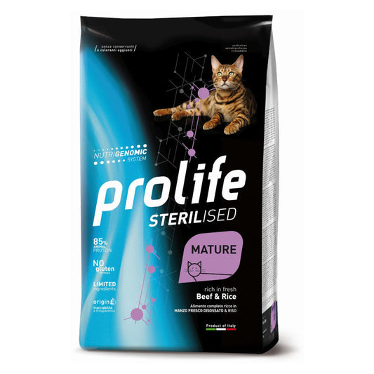 Prolife Sterilised Mature Manzo&Riso 1,5kg