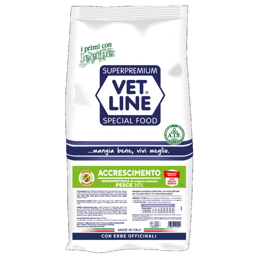 Vetline Accrescimento Pesce 12,5kg