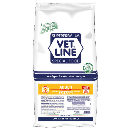 Vetline Adulti Taglia Piccola Pollo 3Kg