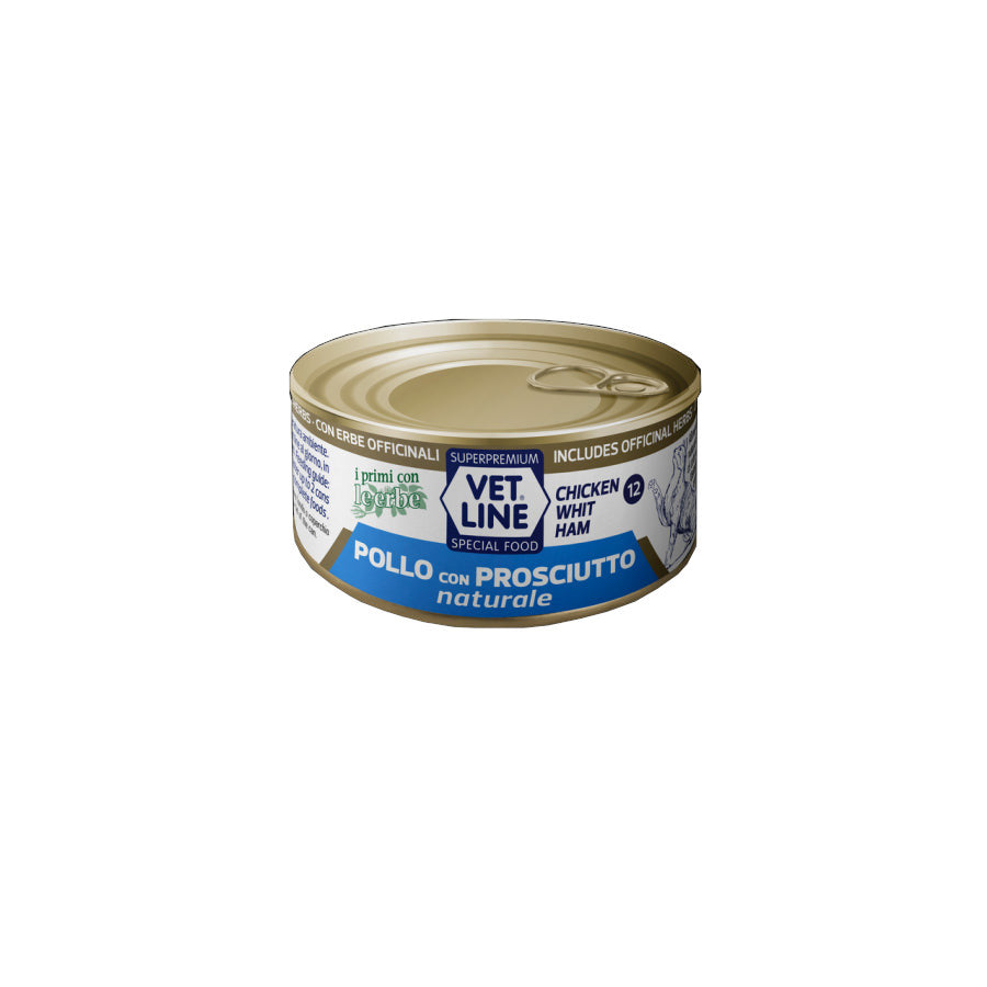 Vetline NATURALE POLLO E PROSCIUTTO 70GR