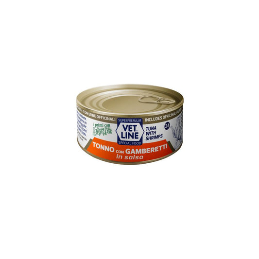 Vetline TONNO E GAMBERETTI IN SALSA 70GR